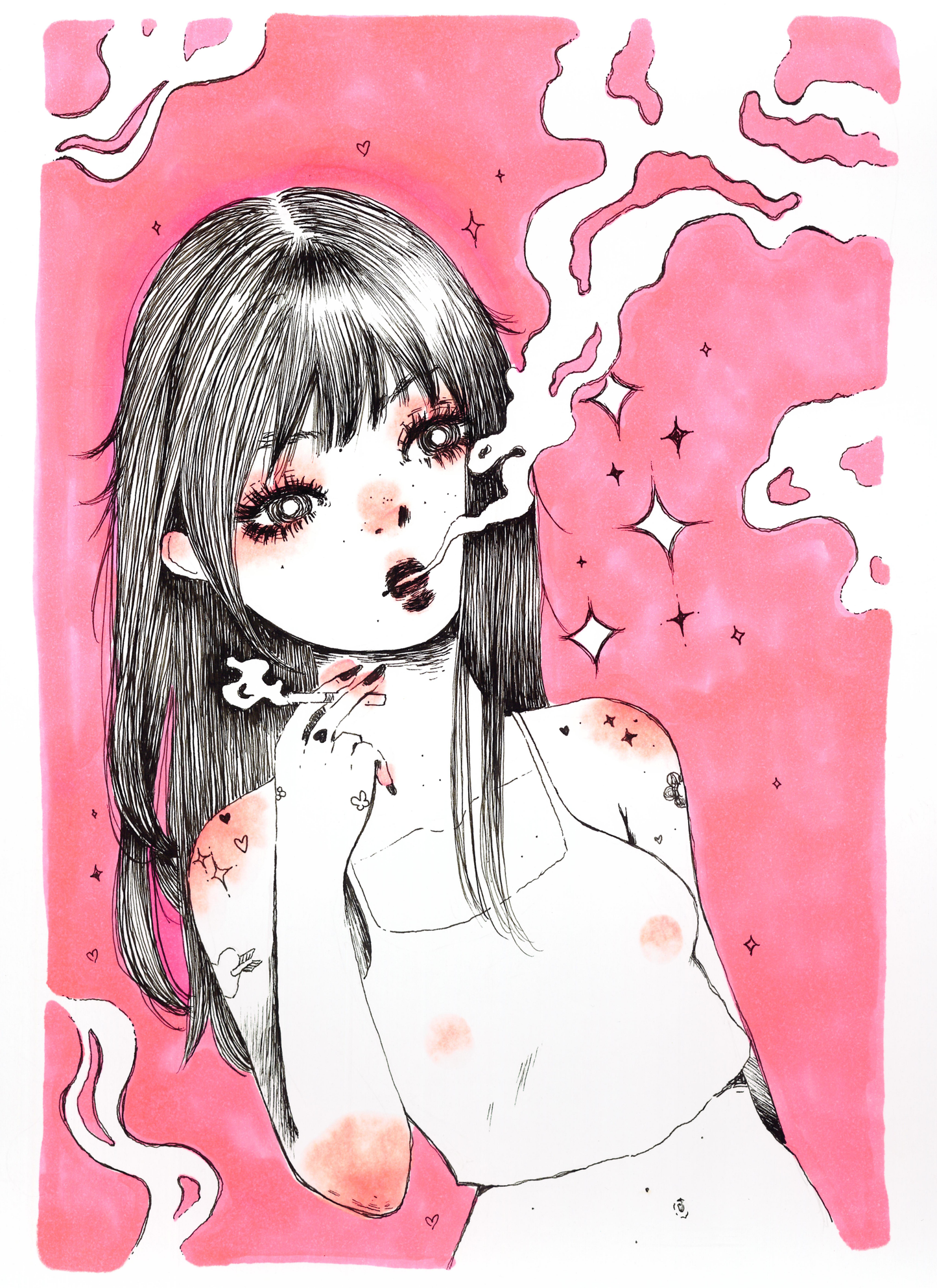 "Pinks" Original Illustration