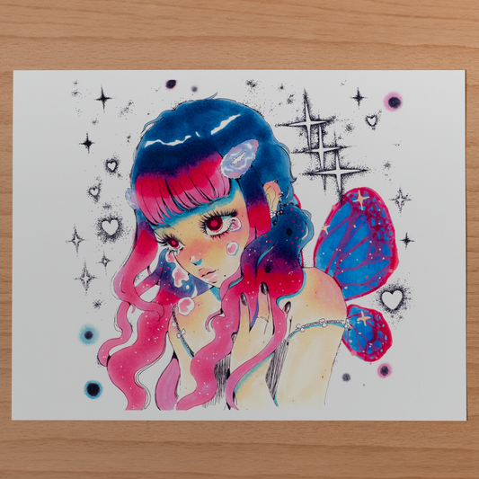 “Shy” print